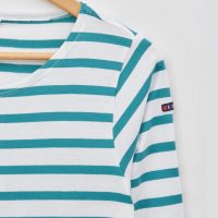 Camiseta de rayas mujer manga 3 4 Enbata Ropa marinera Moda Nautica en Donostia