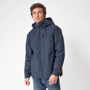 Chubasquero corto de hombre con forro polar