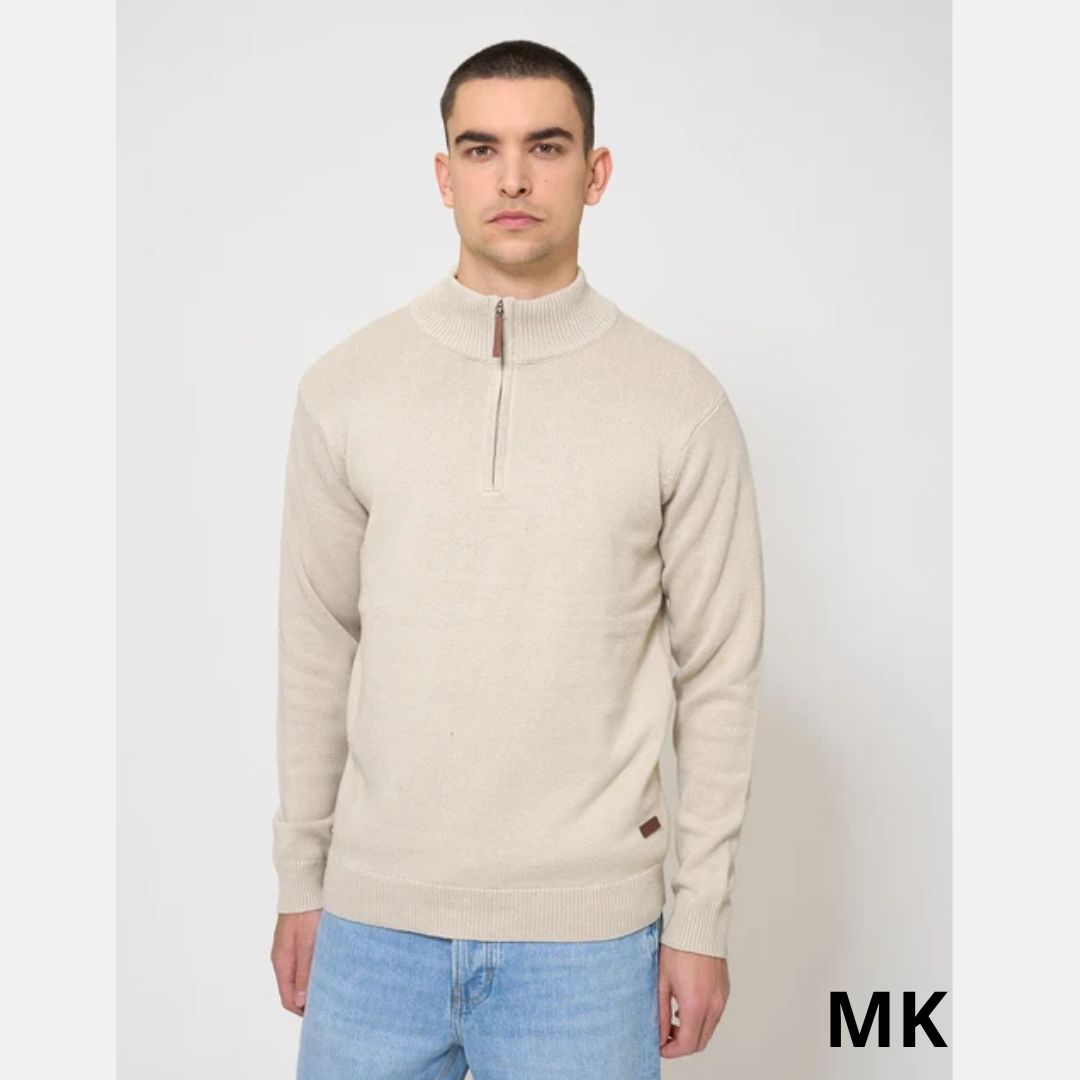 Jersey de punto con cuello subido y cremallera - Imagen 2