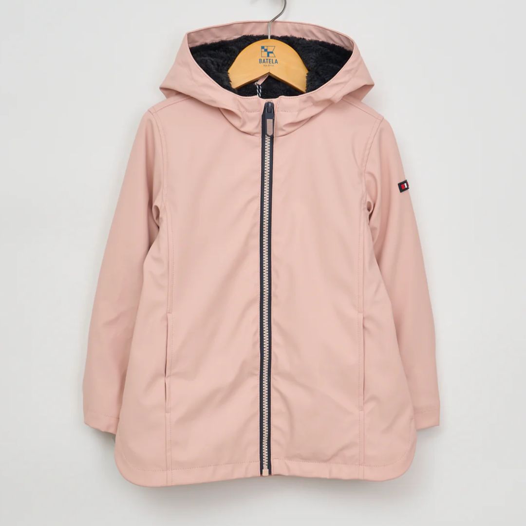 Chubasquero infantil acampanado con borreguito - Imagen 3